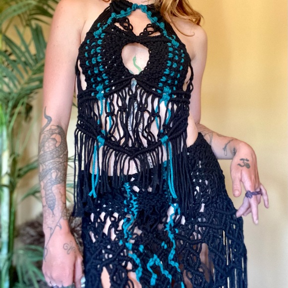 Original GoodVibeGoda Handmade Macramé Two Piece Set - Picture 6 of 16